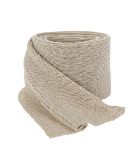 Schlauchschal Damen 100% extrafeine Merinowolle Beige Jessica