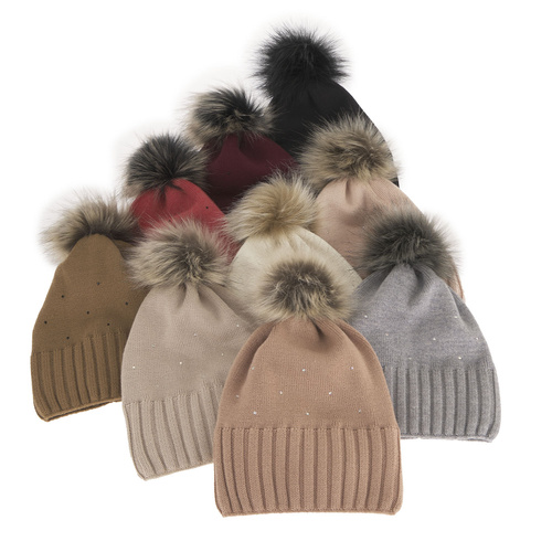 Wintermütze Damen aus Merinowolle in Rosa Malga