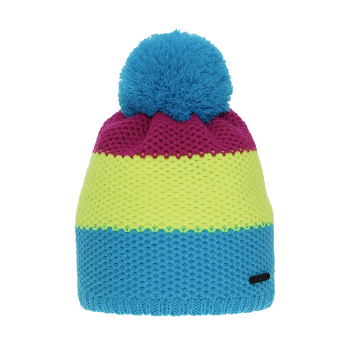 Wintermütze für Mädchen mit Bommel Blau Naruto