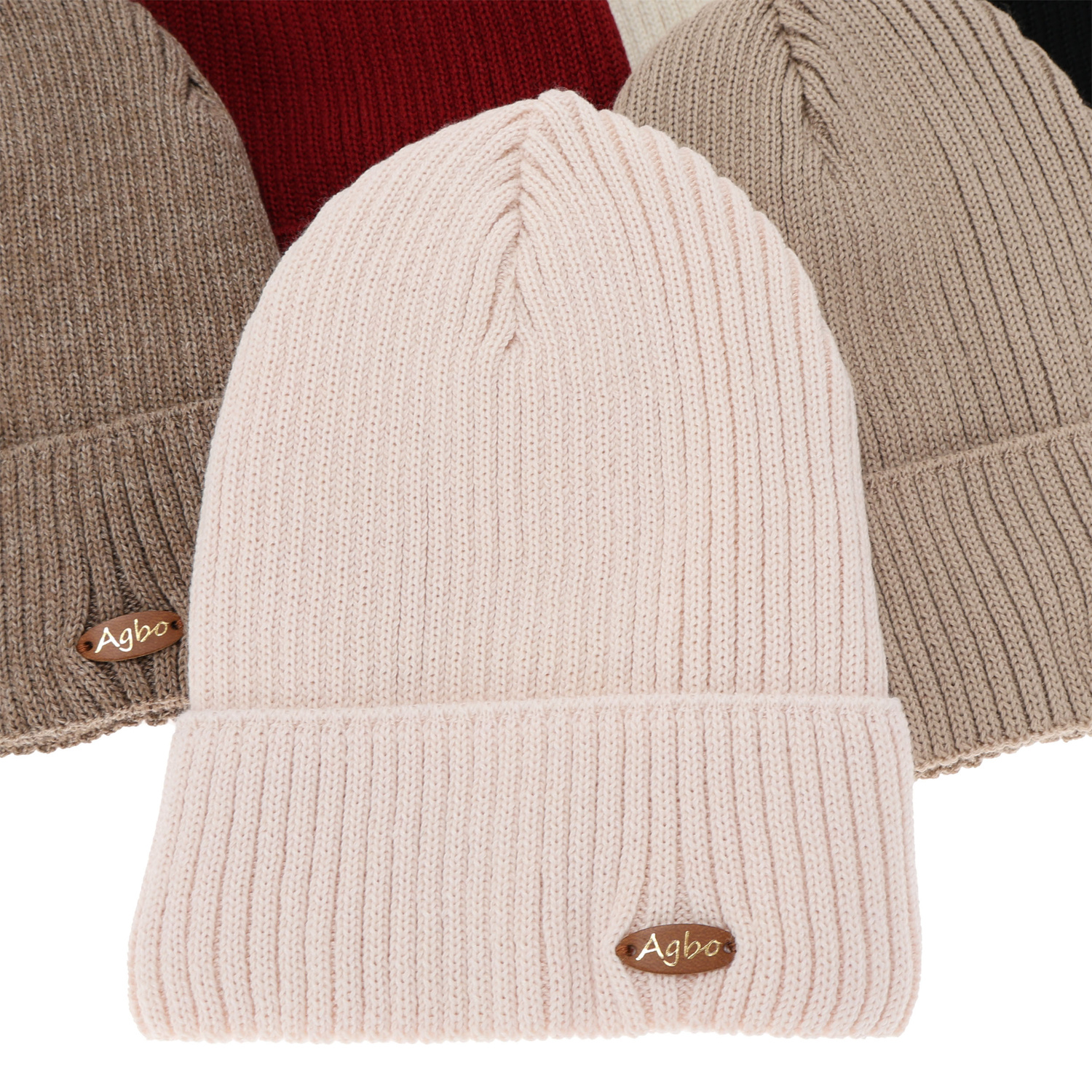 Wintermütze Damen, dunkelrot, mit Merinowolle Shila