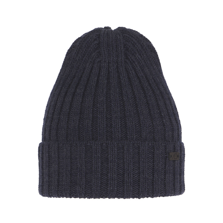 Wintermütze Herren aus Merinowolle in Navy Blau Timon