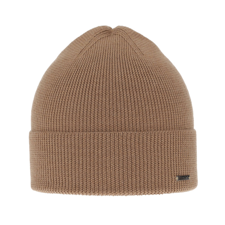 Herrenmütze Frühling- Winter Camel 100% extrafeine Merinowolle Memfis