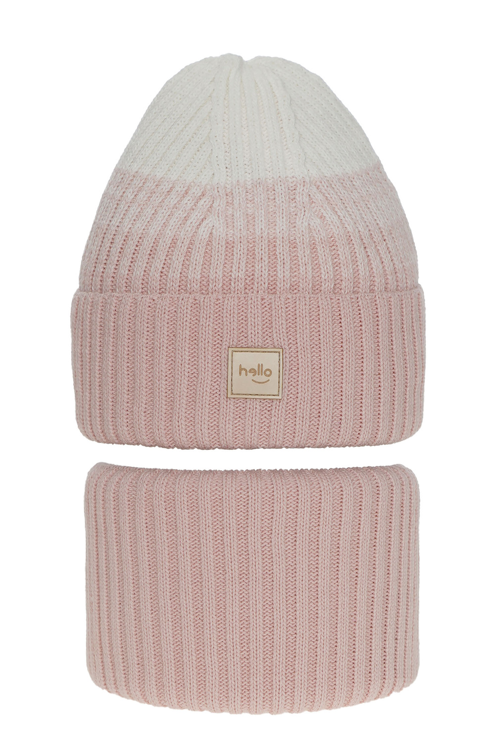 Winterset Mädchen: Mütze und Schlauchschal Rosa Tasha