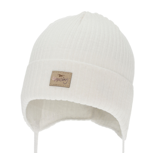 Herbst und Frühlingsmütze für Mädchen, weiß, mit Baumwolle, Tindra