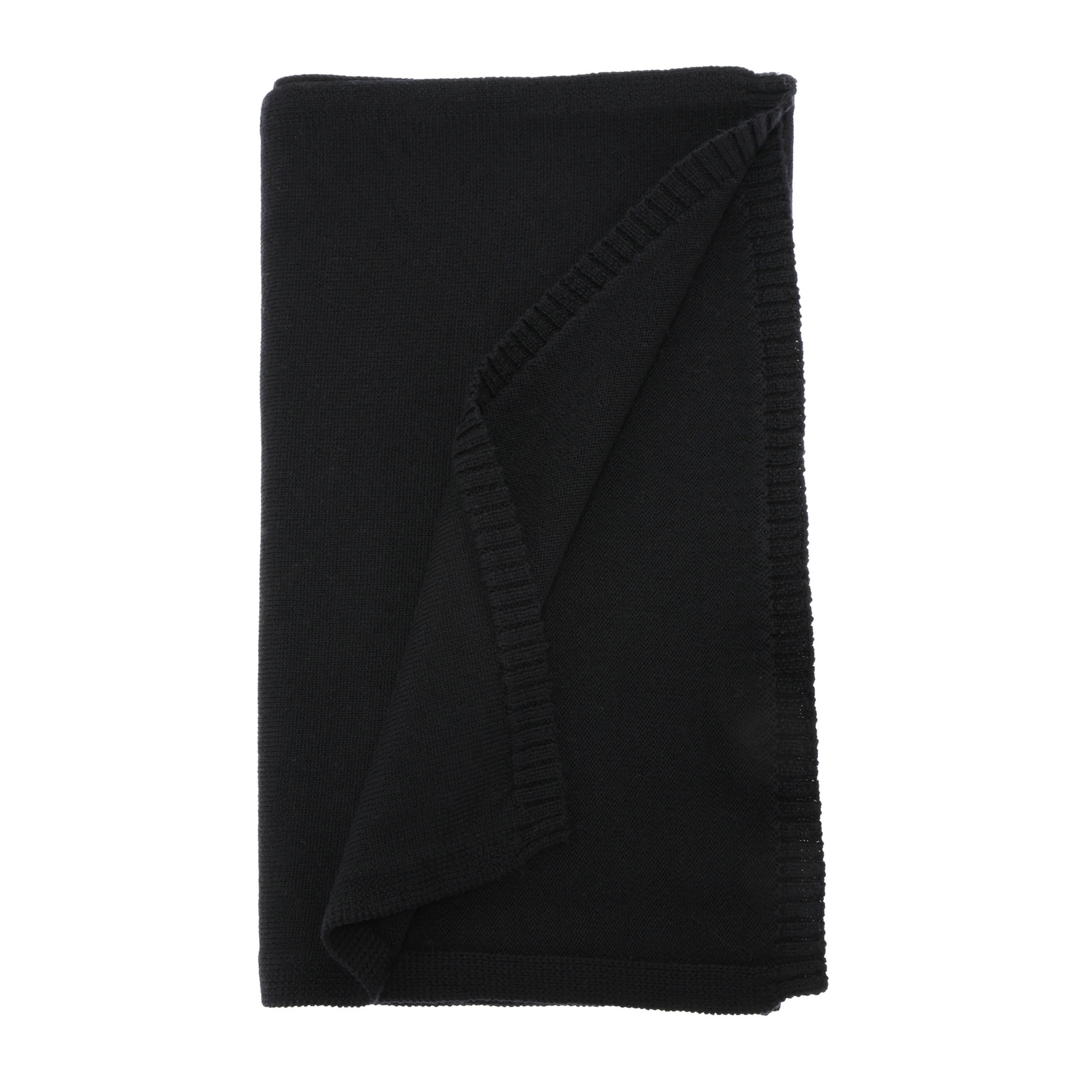 Winterschal Damen, Winter, schwarz, 100% Merinowolle, Elonia