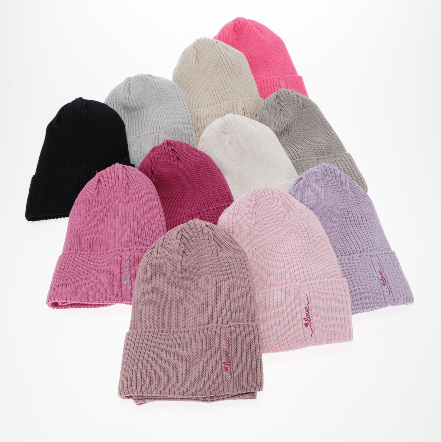 Herbst und Frühlingsset Mädchen: Mütze und Schlauchschal, mit Baumwolle, Rosa Elvara