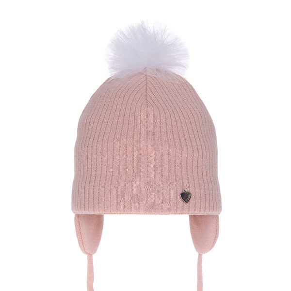 Herbst und Frühlingsmütze für Mädchen Rosa Poni