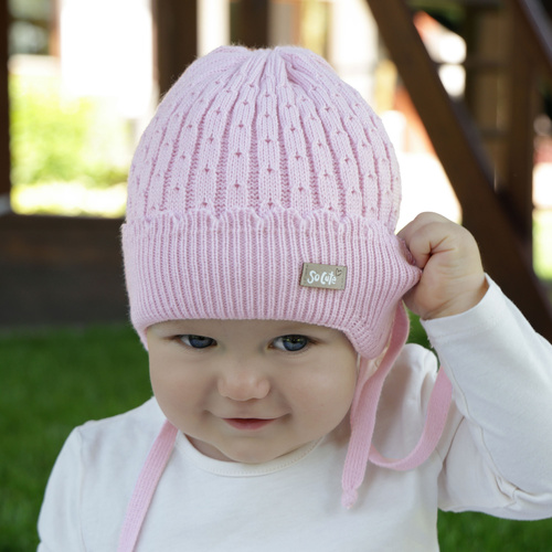 Herbst und Frühlingsmütze für Mädchen Rosa Tema