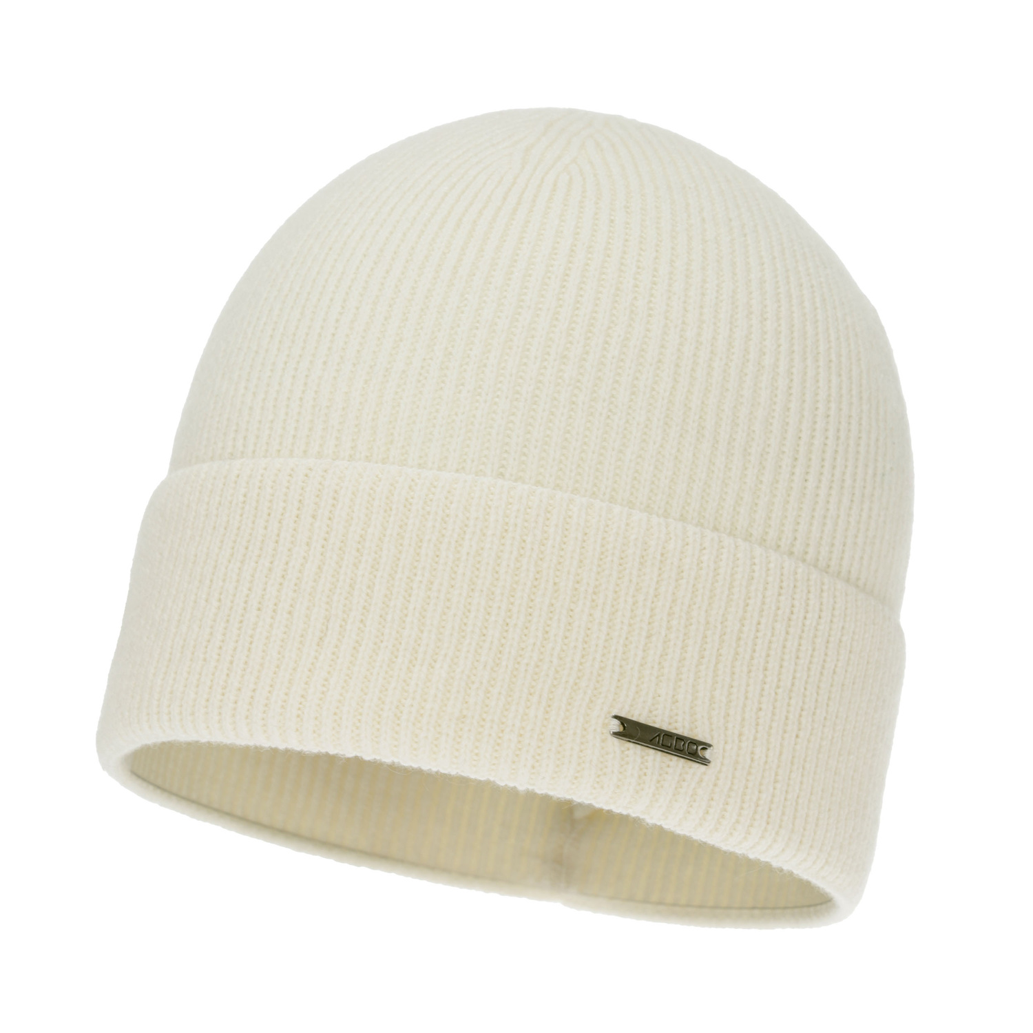 Herbst und Wintermütze Damen, cremeweiß, mit Merinowolle und Kaschmir, Sindra