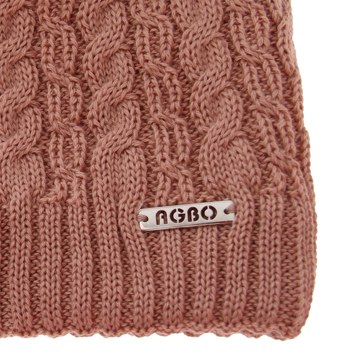 Wintermütze Damen aus Merinowolle in Rosa Satina