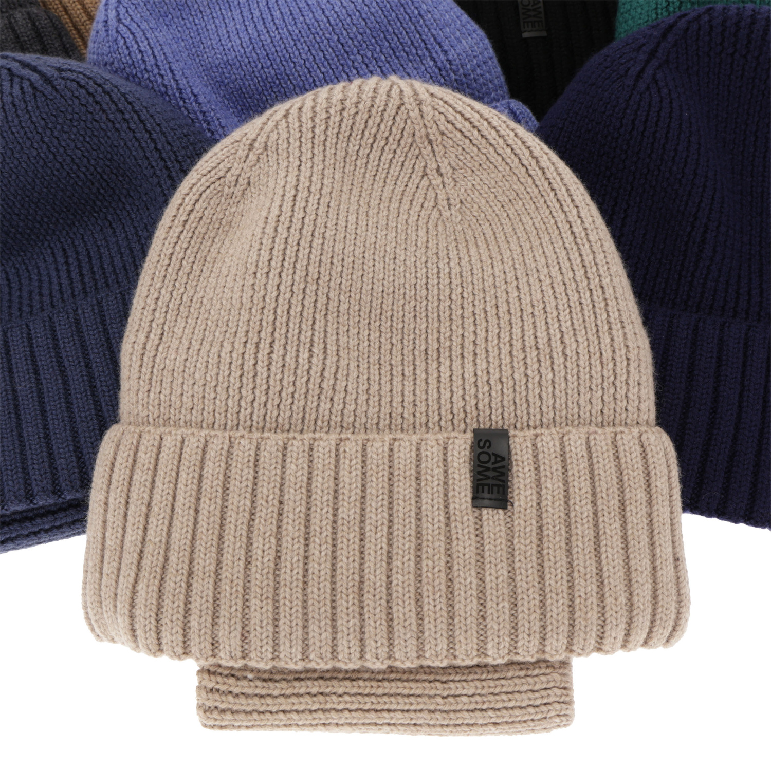 Mütze und Schlauchschal für Jungen, Winterset, 100% Merinowolle, mit Merinowollefutter, braun Harbin