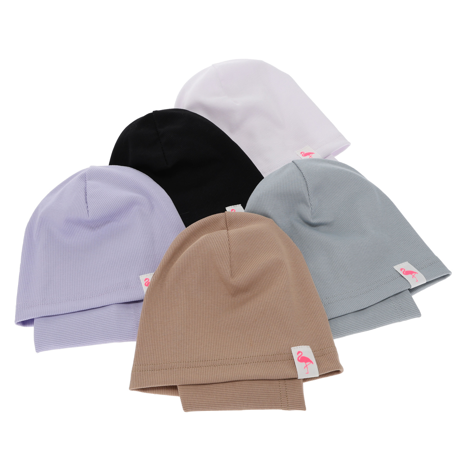 Herbst und Frühlingsset Mädchen baumwolle: Mütze und Schlauchschal, Beige, Rumilla