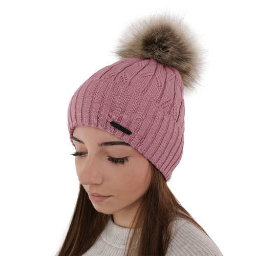 Wintermütze Damen aus Merinowolle in Cremefarben Talaria