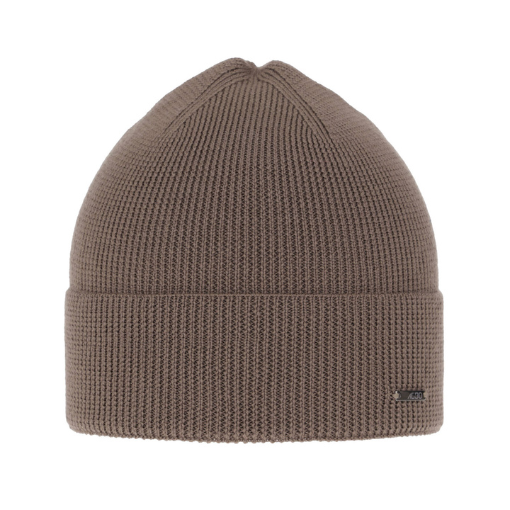 Herrenmütze Frühling- Winter Braun 100% extrafeine Merinowolle Memfis