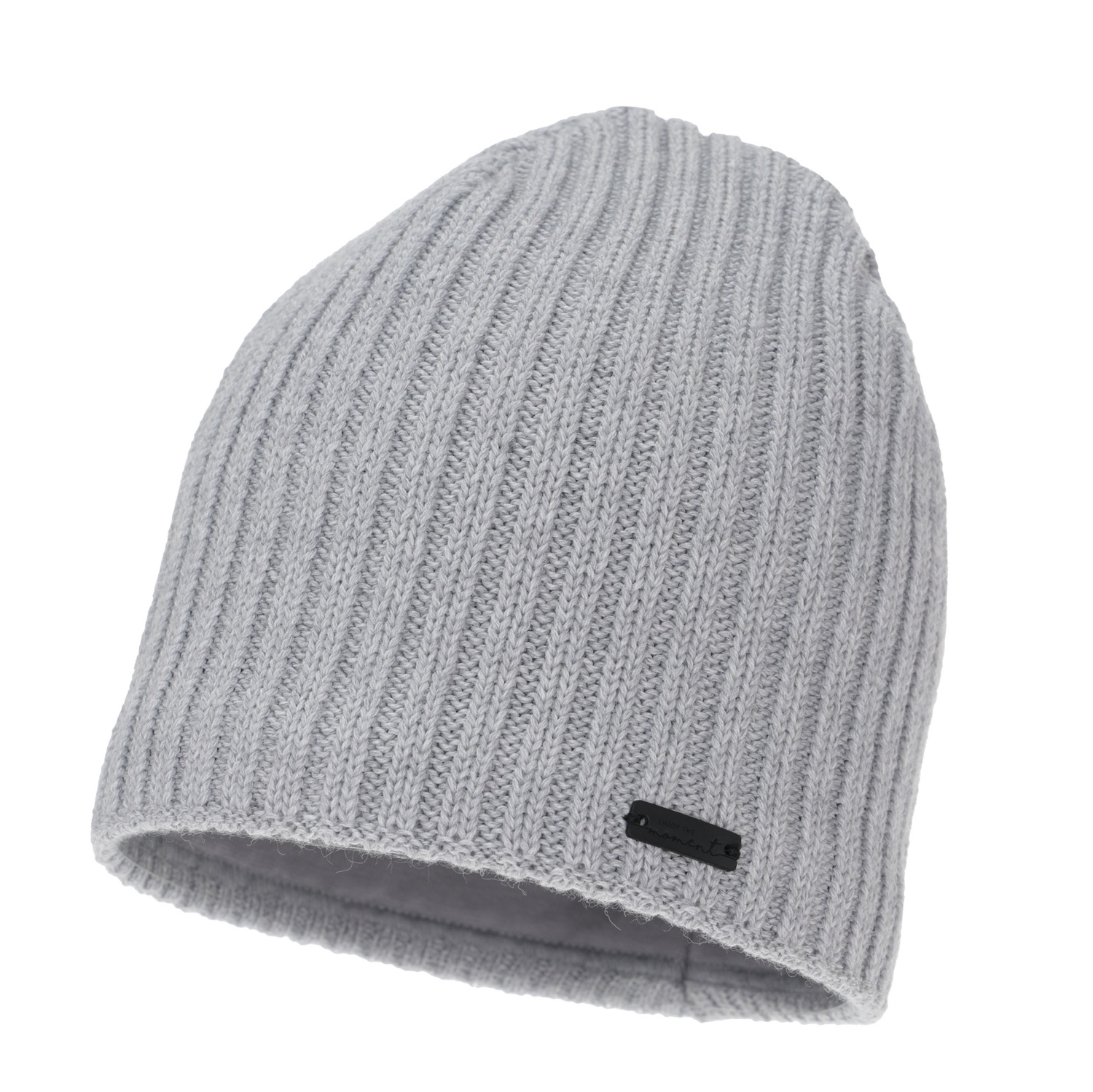 Wintermütze Damen, grau, mit Merinowolle, Soletta