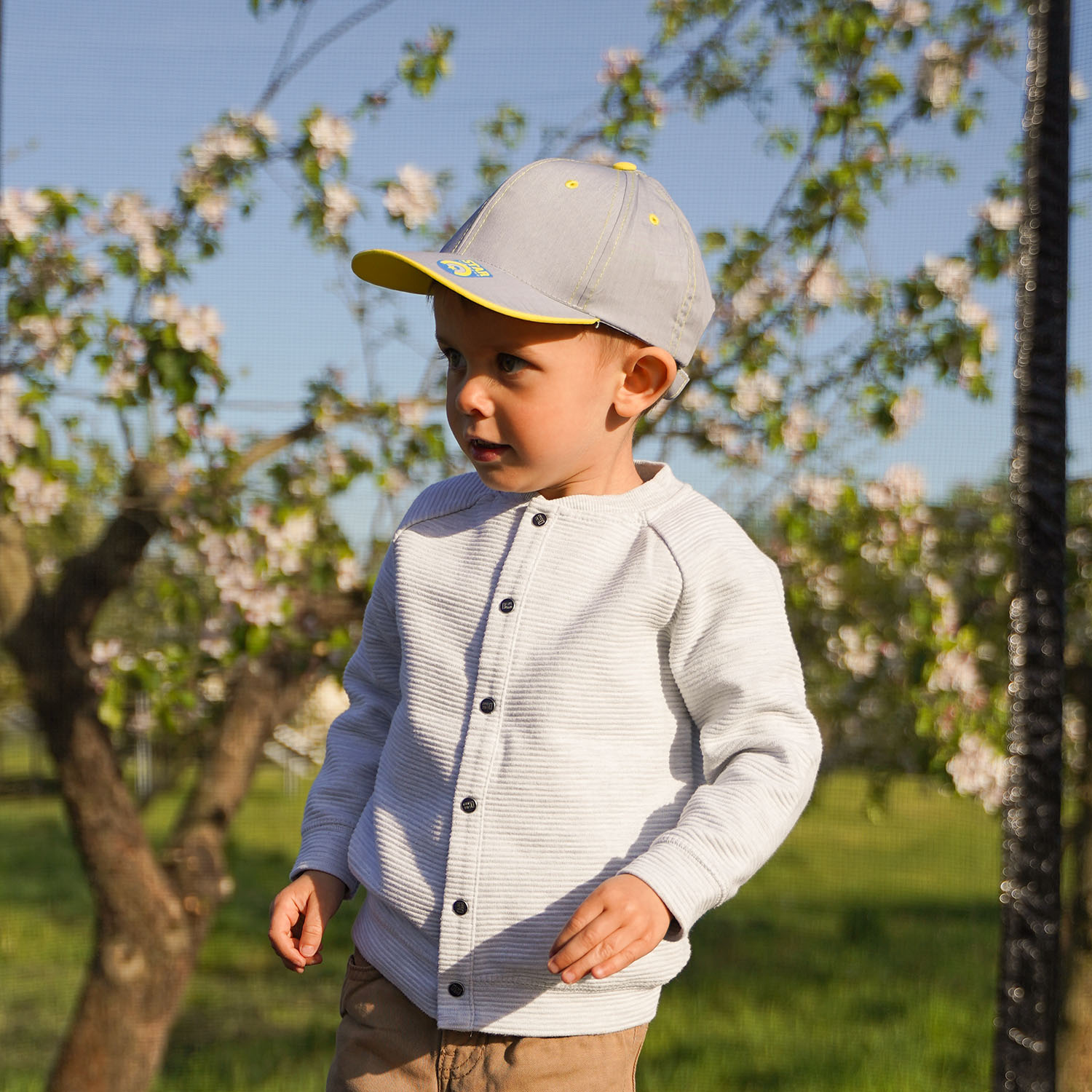 Mütze mit Schirm für Jungen Schwarz Stars