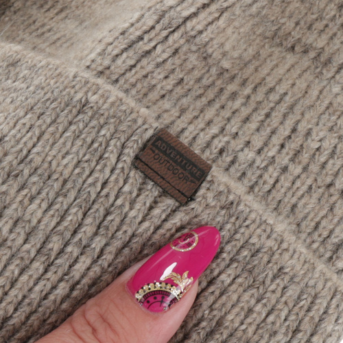 Wintermütze Herren, beżowy, mit Merinowolle, Korins