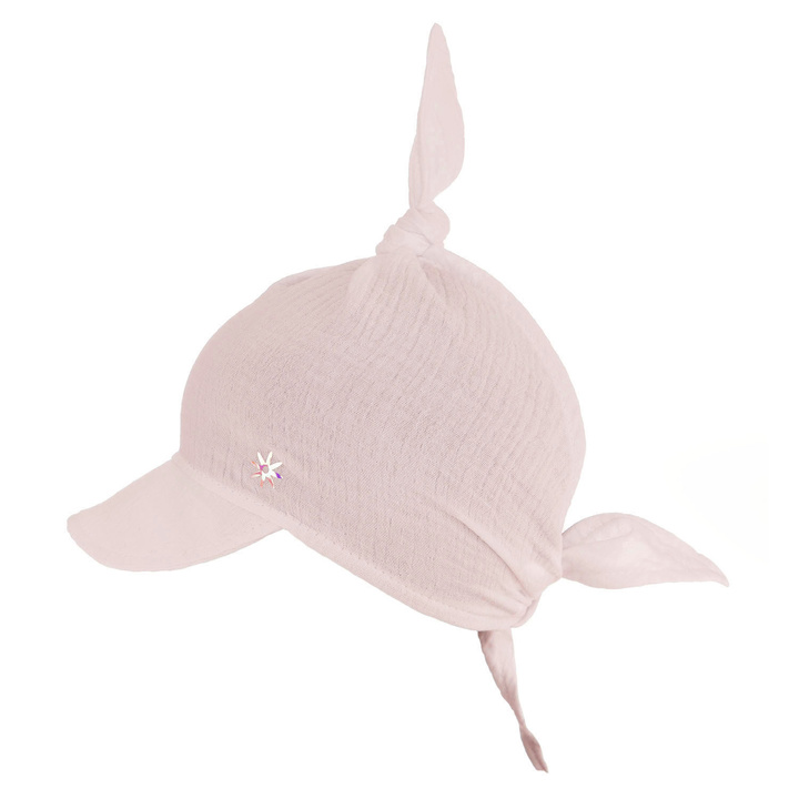 Sommer Musselin-Sonnenkappe für Mädchen Rosa Sunny