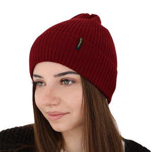 Wintermütze Damen 100% extrafeine Merinowolle Rosa Megan