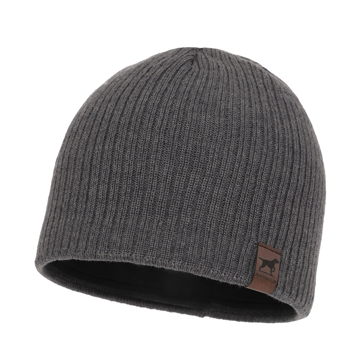 Wintermütze Herren aus Merinowolle in Grau Bird