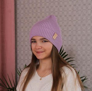 Herbst und Frühlingsmütze für Mädchen Violett Skaja