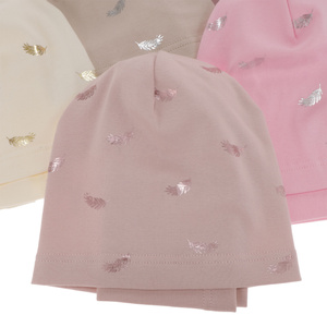 Herbst und Frühlingsset Mädchen baumwolle: Mütze und Schlauchschal Rosa Florena