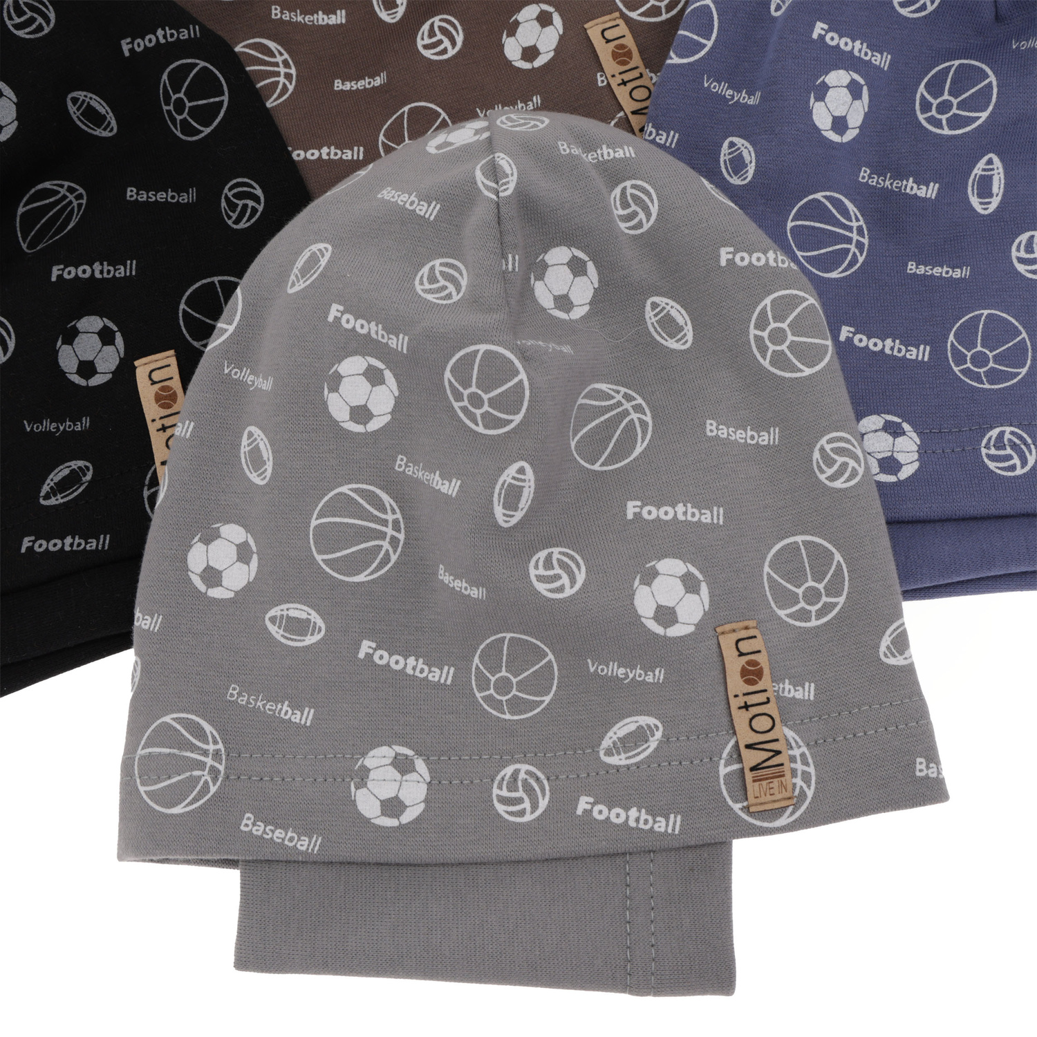 Herbst und Frühlingsset Jungen: Mütze und Schlauchschal Khaki Paolo