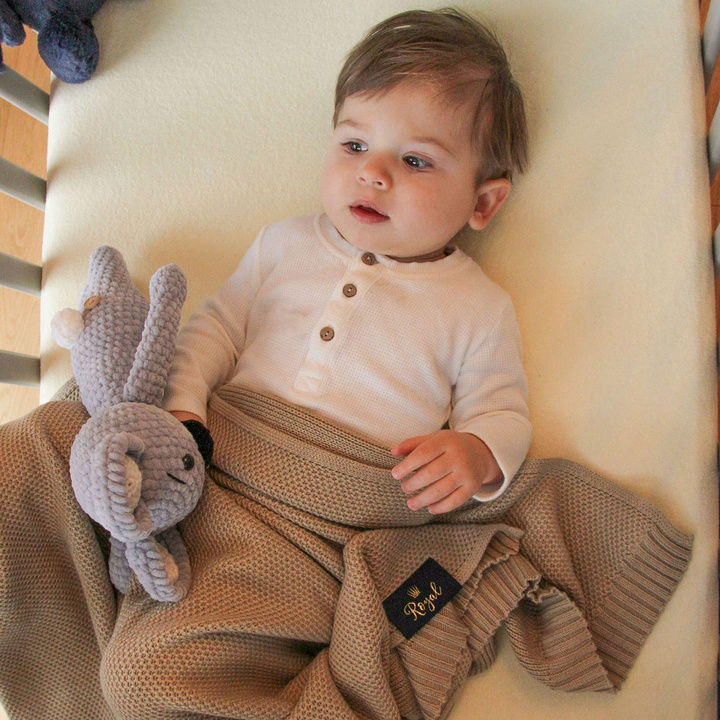 Baby und Kinder Decke aus 50% Bambus-Fasern, 50% Bamwolle Rot Bing