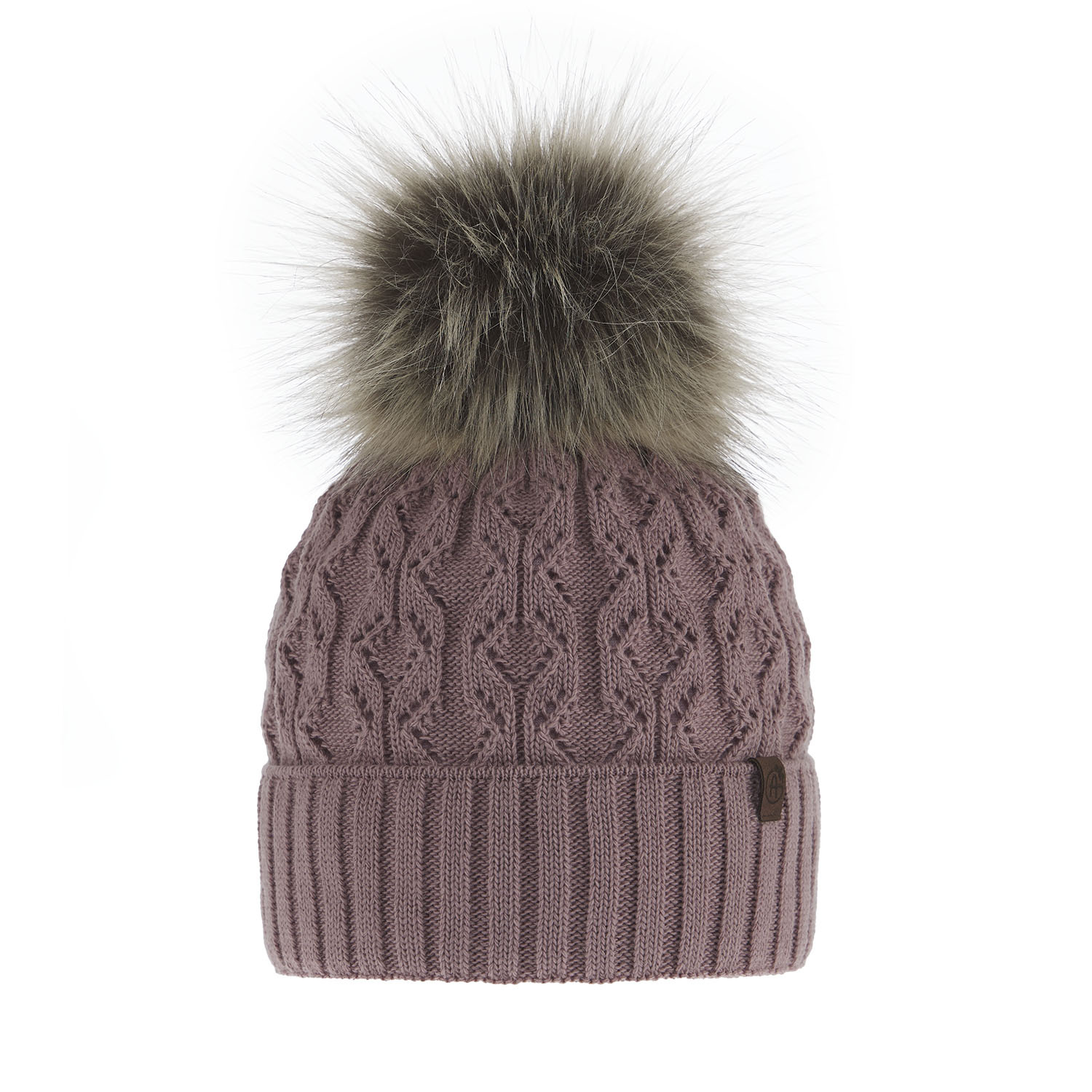 Wintermütze Damen mit Bommel Rosa Katty