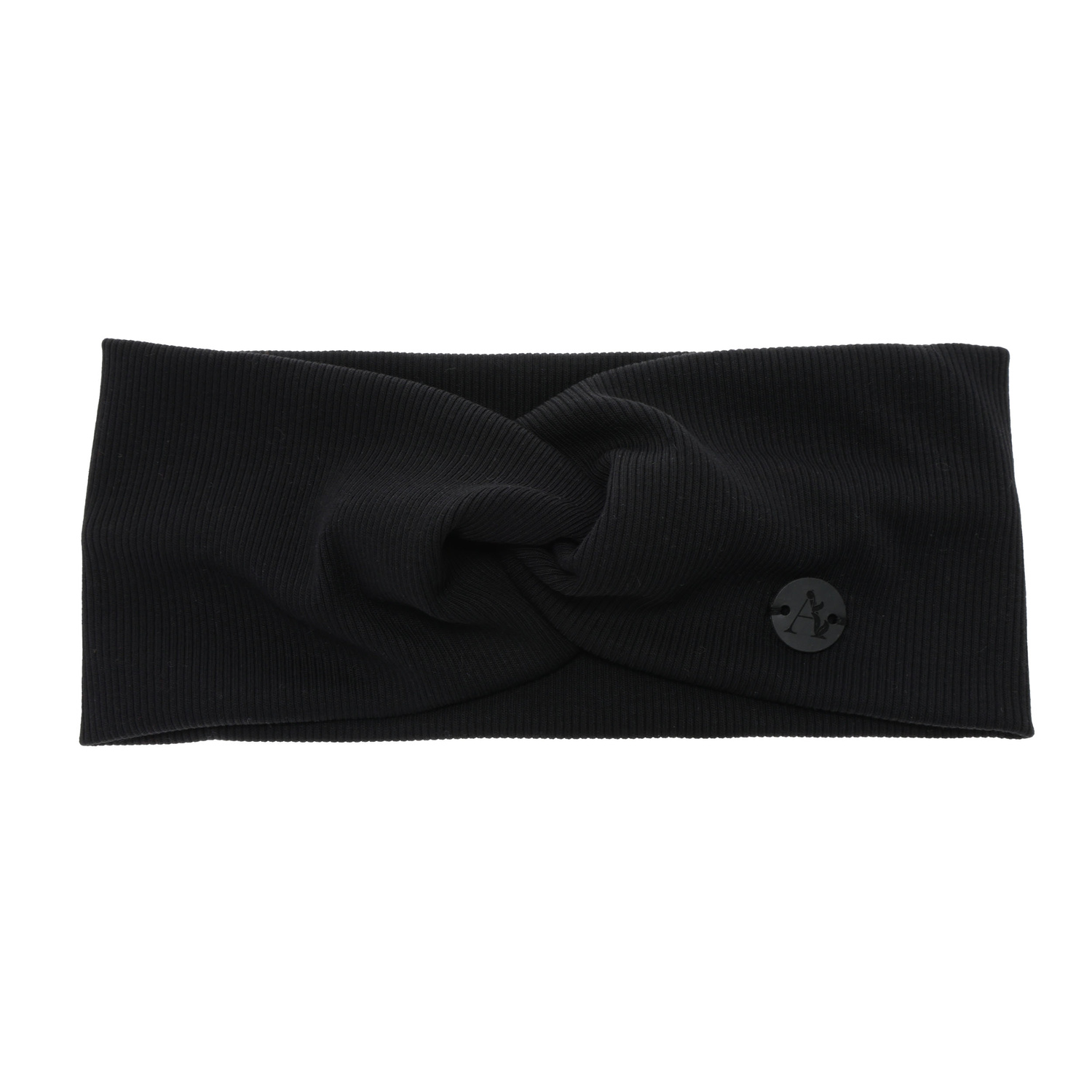 Herbst und Frühlings Stirnband Damen, schwarz, Baumwolle, Auri
