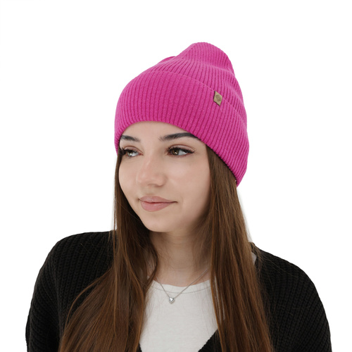 Herbst und Wintermütze Damen, hellrosa, mit Merinowolle und Kaschmir, Alineta