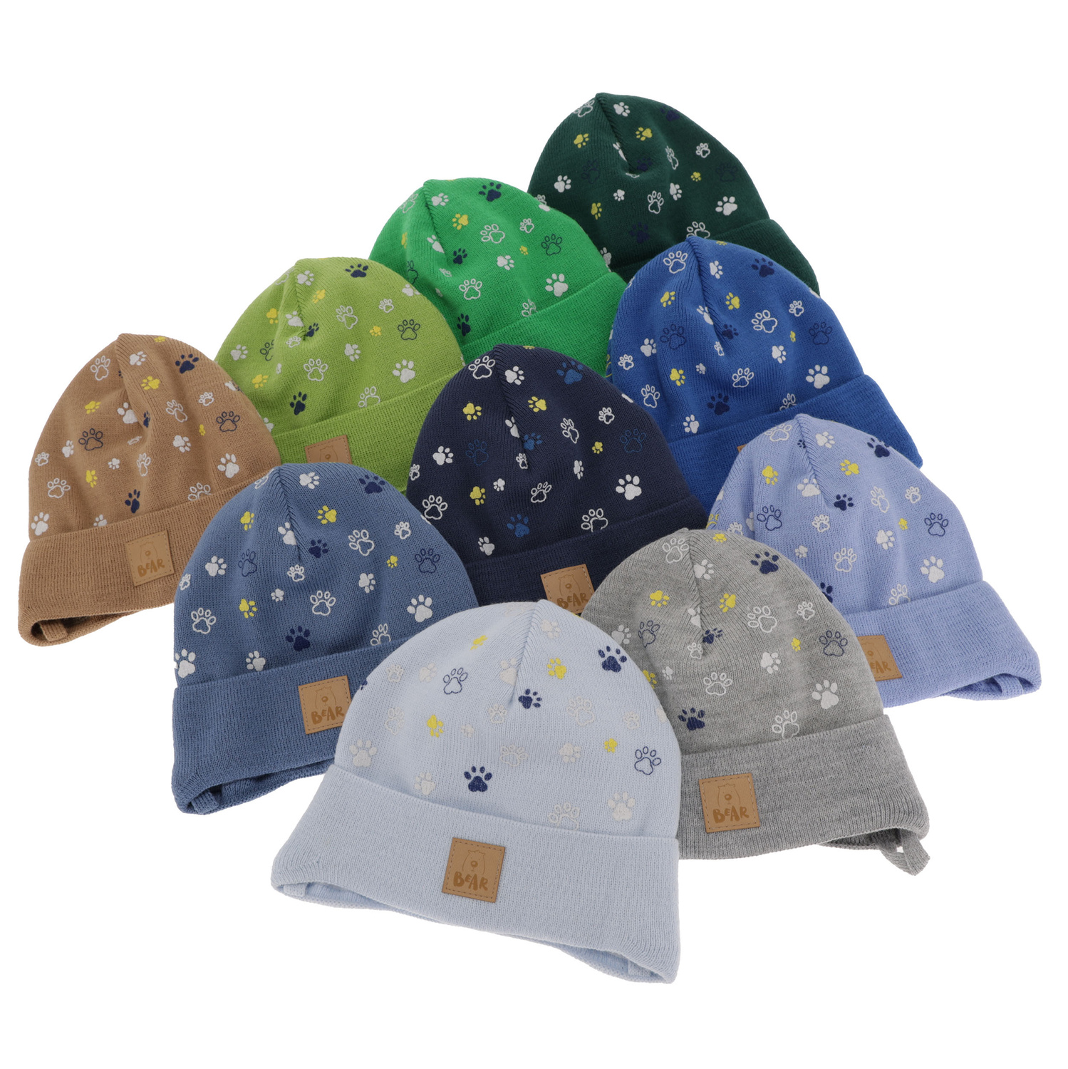 Herbst und Frühlingsmütze für Jungen Grün Folik