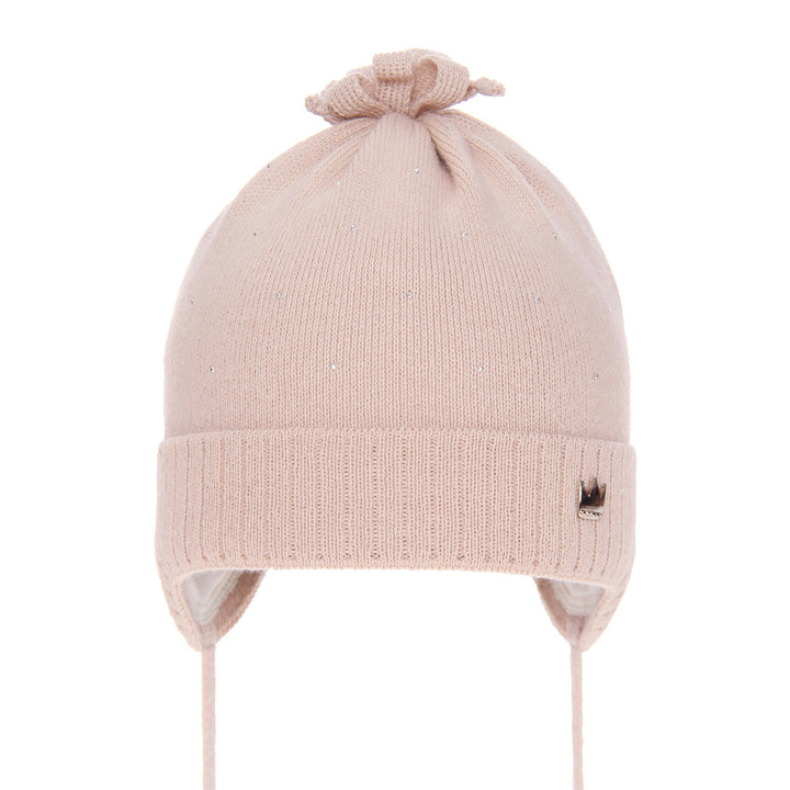 Herbst und Frühlingsmütze für Mädchen Beige Oliwka