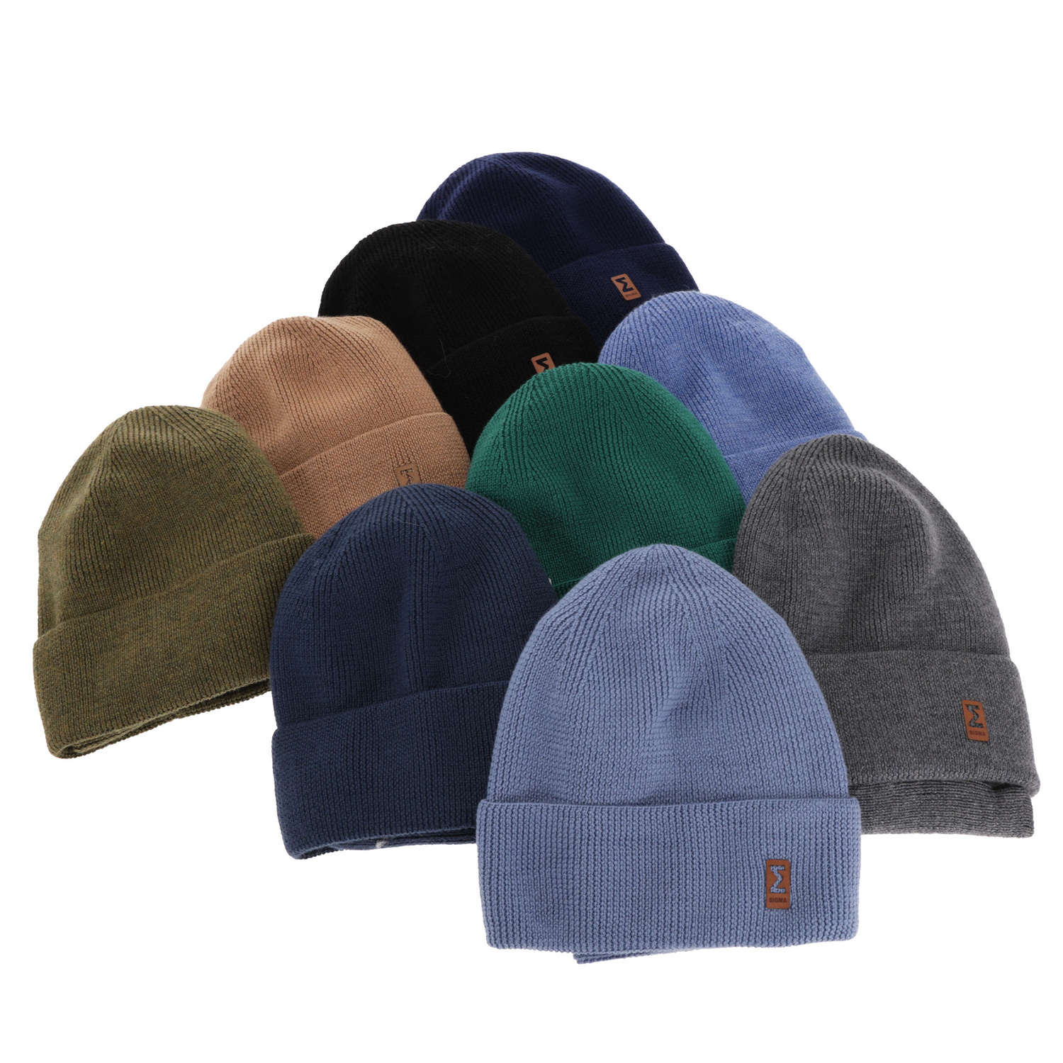 Herbst und Frühlingsset Jungen: Mütze und Schlauchschal 100% extrafeine Merinowolle Camel Bruce