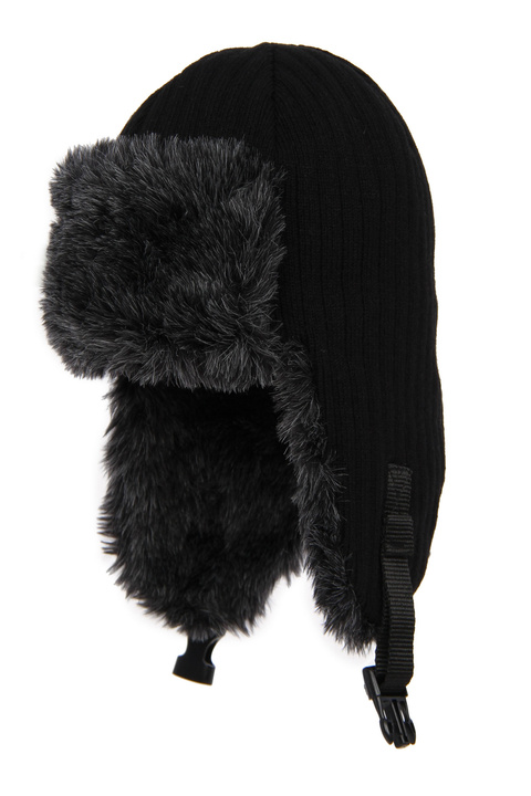 Herren Wintermütze Schwarz Jarek