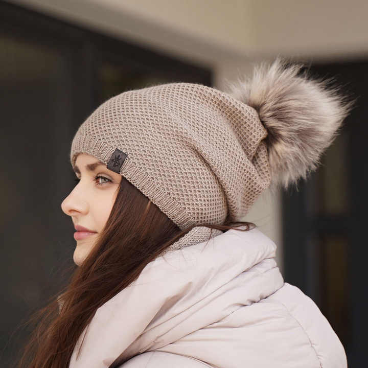 Winterset Damen: Mütze und Schlauchschal Rosa Kaliana