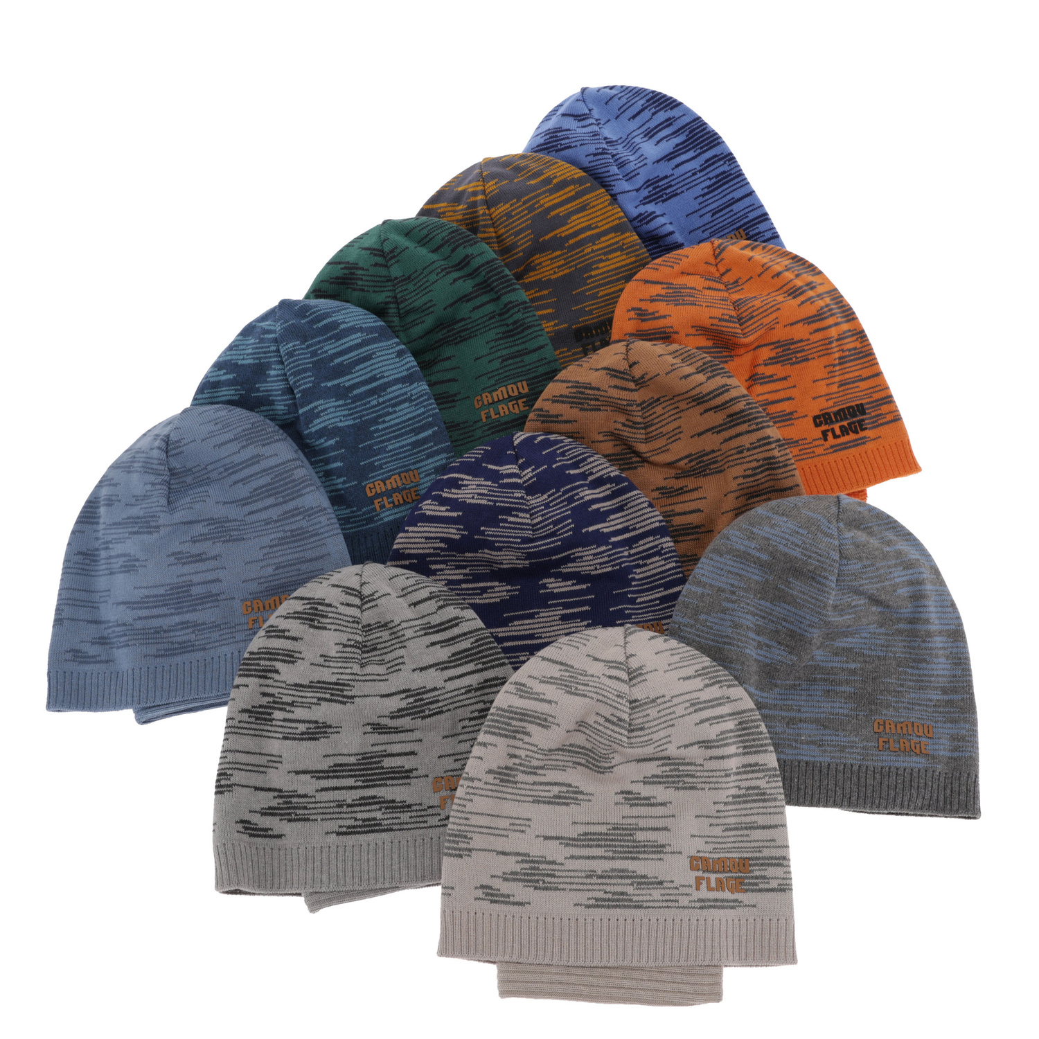 Herbst und Frühlingsset Jungen: Mütze und Schlauchschal, mit Baumwolle, Blau Carter