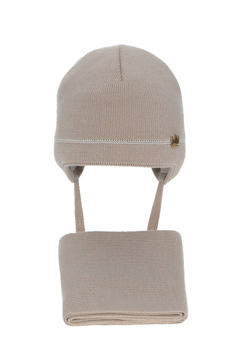 Winterset Mädchen: Mütze und Schal Beige Elina