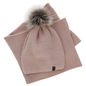 Winterset Damen: Mütze und Schlauchschal Rosa Kaliana