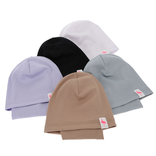 Herbst und Frühlingsset Mädchen baumwolle: Mütze und Schlauchschal, Beige, Rumilla