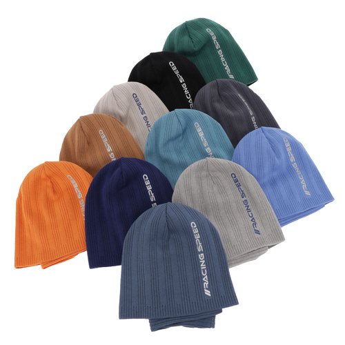 Herbst und Frühlingsset Jungen: Mütze und Schlauchschal, mit Baumwolle, Orange Kolorado