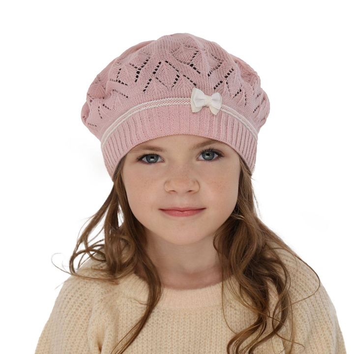 Herbst und Frühlingsmütze für Mädchen Rosa Bibi