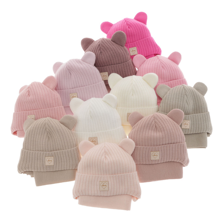 Winterset Mädchen: Mütze und Schal Rosa Antola