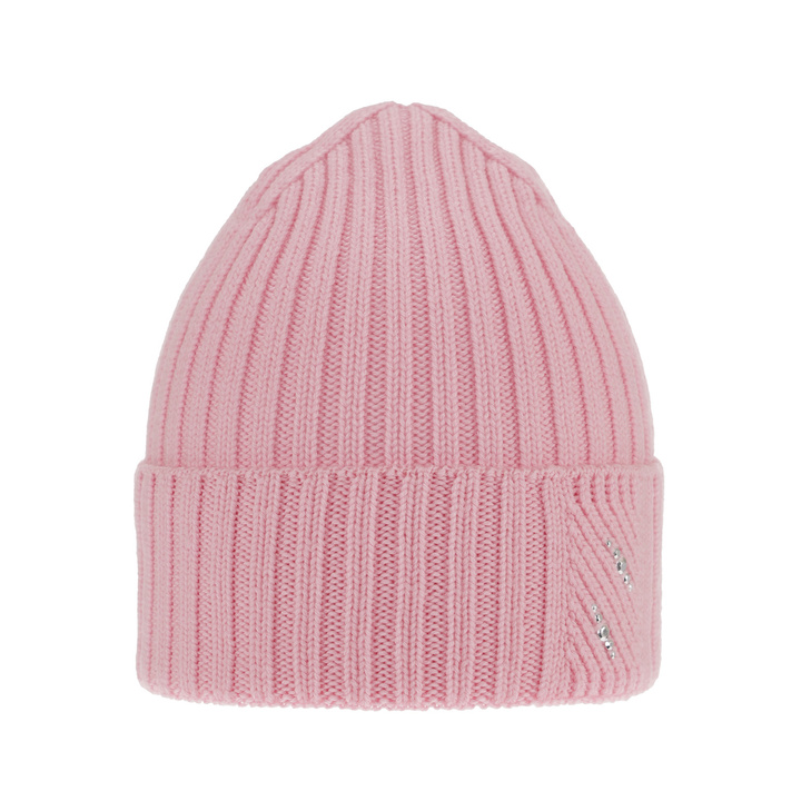 Wintermütze Damen 100% extrafeine Merinowolle Rosa Ariga