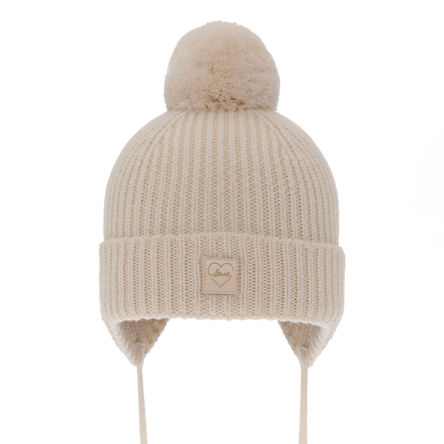 Wintermütze für Mädchen aus 100% extrafeiner Merinowolle, gefüttert mit Wollfleece in Rosa Havana