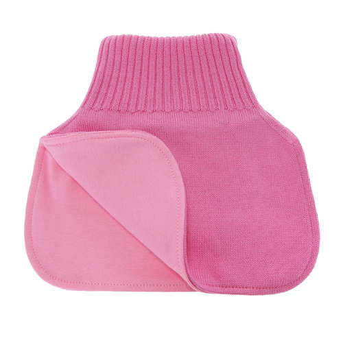 Eigenständiger Halswärmer für Mädchen, Winter, rosa, 100% Merinowolle, Felice