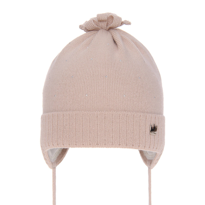 Herbst und Frühlingsmütze für Mädchen Beige Oliwka