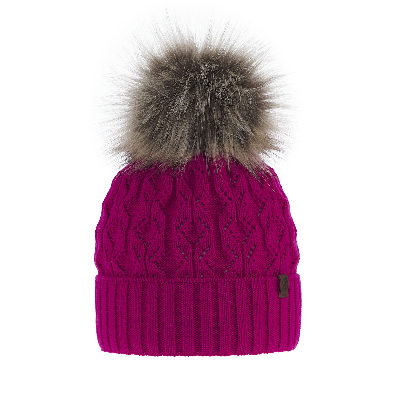 Wintermütze Damen mit Bommel Rosa Katty