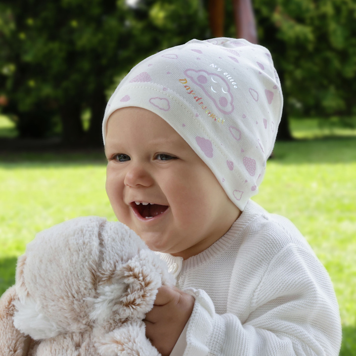 Herbst und Frühlingsmütze für Mädchen Weiß Mia