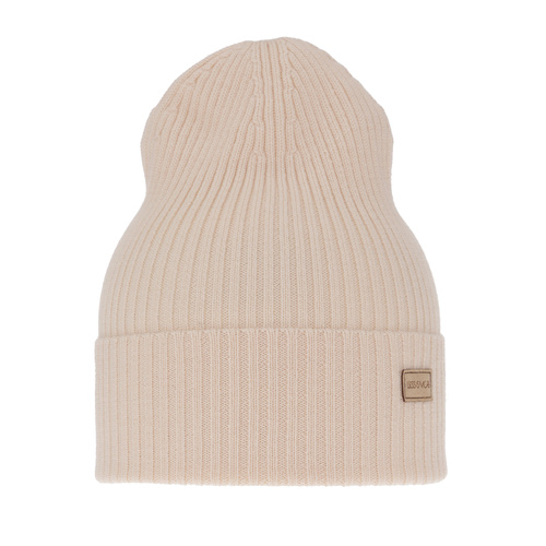 Wintermütze Damen, hellrosa, 100% Merinowolle, Sophie